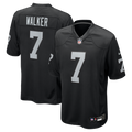 Las Vegas Raiders Quay Walker Nike Black Team Game Jersey product image 1, provided for visual reference and product detail