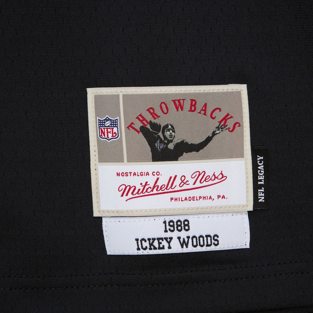 Cincinnati Bengals Ickey Woods Mitchell & Ness Black 1988 Legacy Replica Jersey product image 5, provided for visual