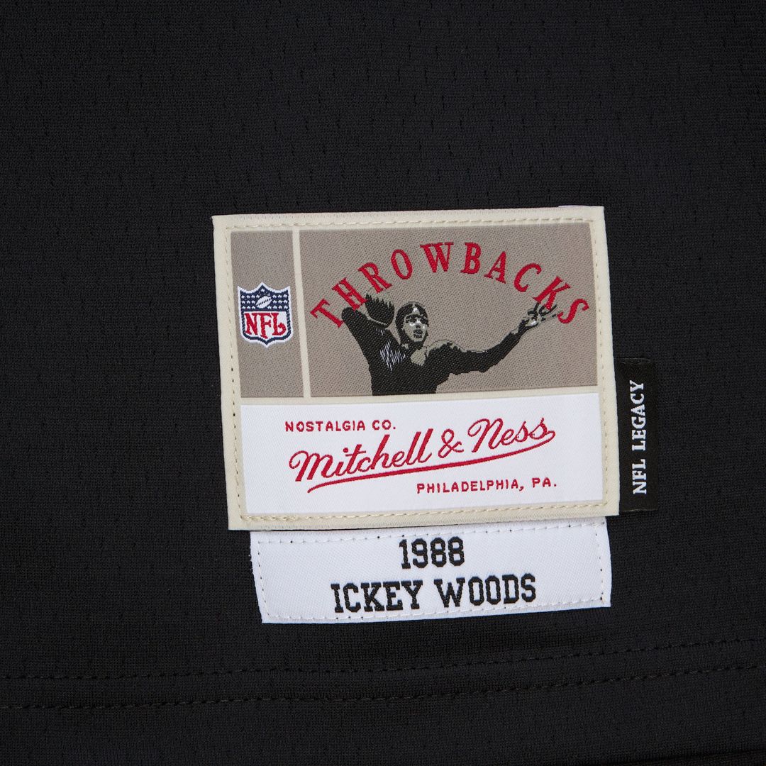 Cincinnati Bengals Ickey Woods Mitchell & Ness Black 1988 Legacy Replica Jersey product image 5, provided for visual