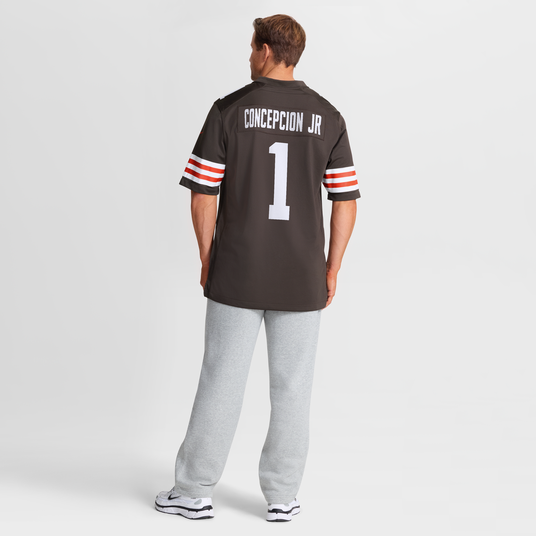 Cleveland Browns KC Concepcion Jr. Nike Brown Team Game Jersey product image 5, provided for visual reference and product