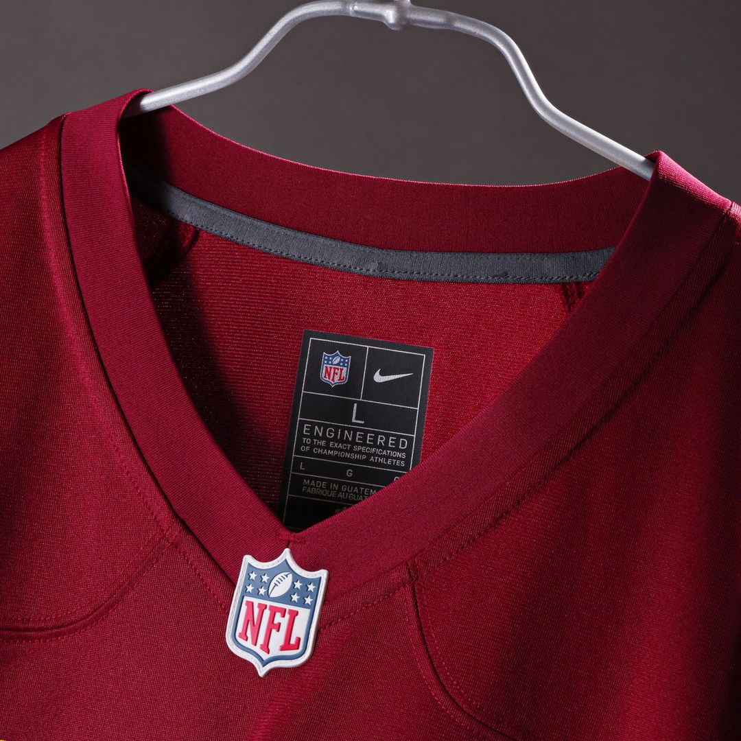 Washington Commanders Nike Burgundy Custom Game Jersey product image 4, provided for visual reference and product detail