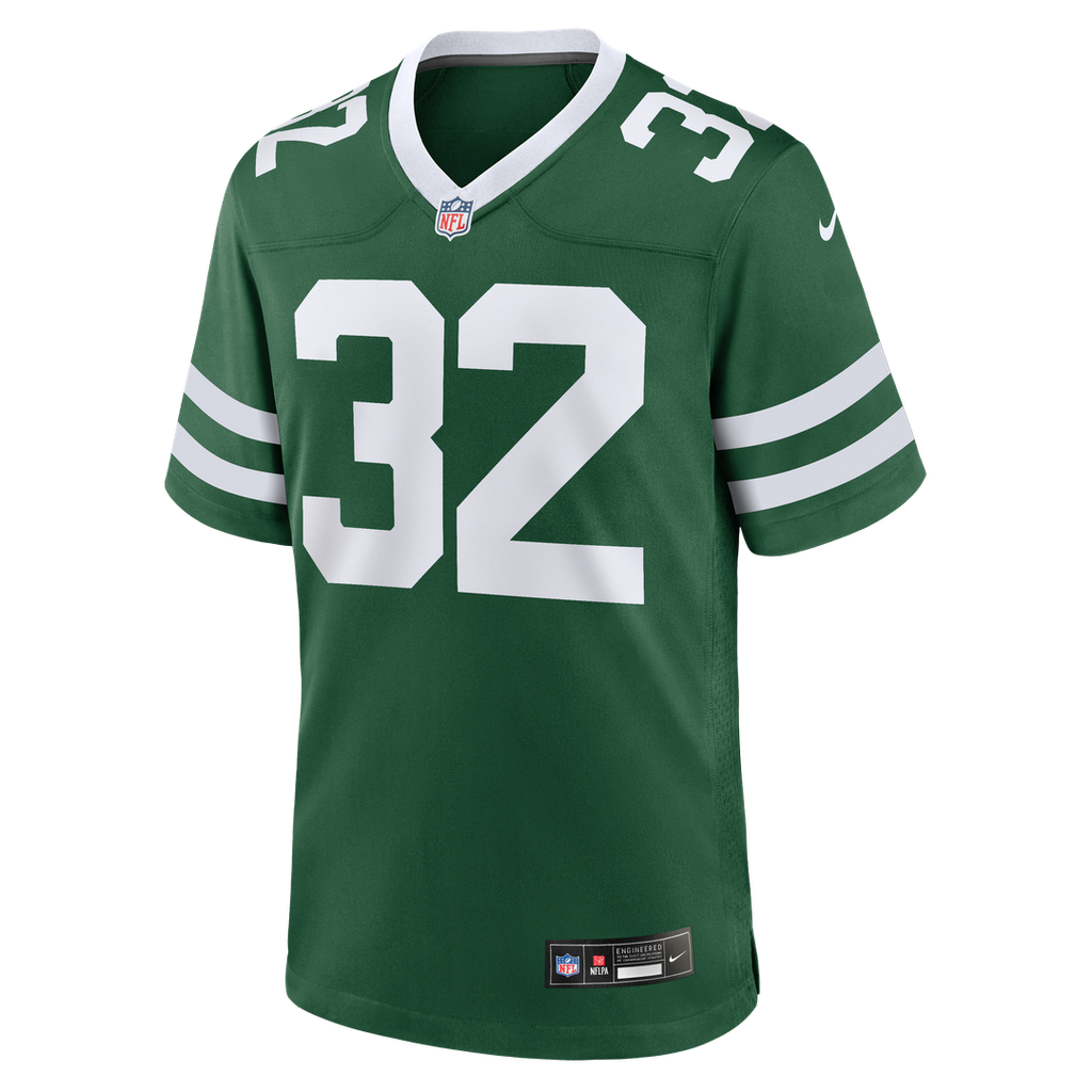 New York Jets Isaiah Davis Nike Legacy Green Team Game Jersey product image 2, provided for visual reference and product