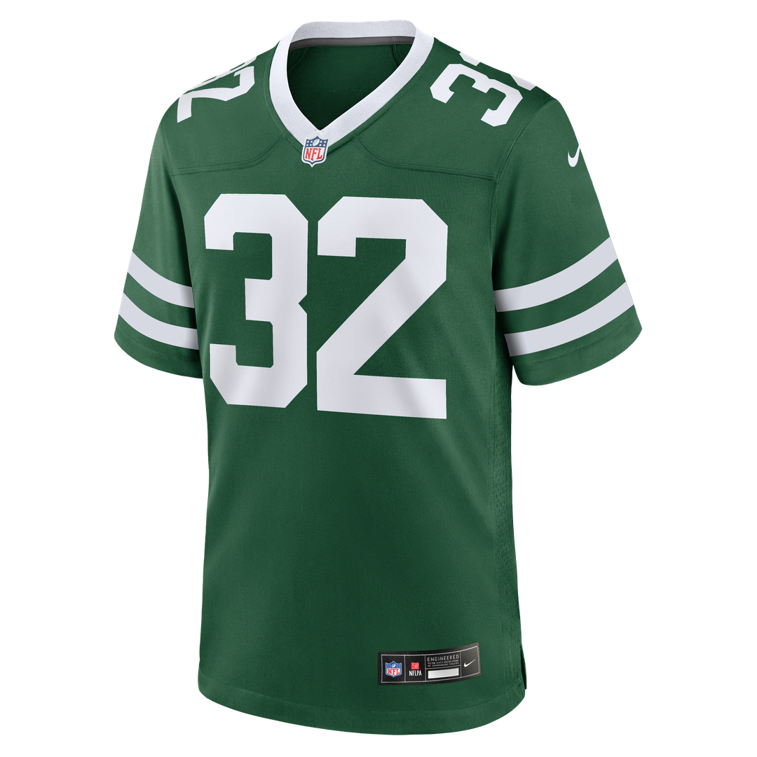New York Jets Isaiah Davis Nike Legacy Green Team Game Jersey product image 2, provided for visual reference and product