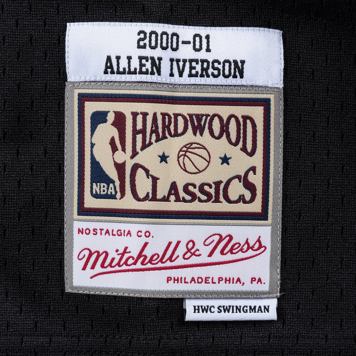 Philadelphia 76ers Mitchell & Ness Swingman Jersey Road Allen Iverson 2000-01 product image 4, provided for visual reference