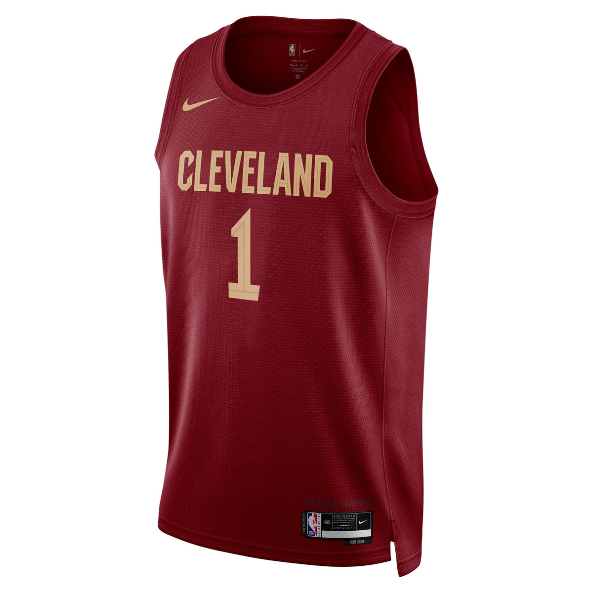 Cleveland Cavaliers Nike Icon Edition Swingman Jersey - Maroon - Max Strus - Unisex product image 3, provided for visual