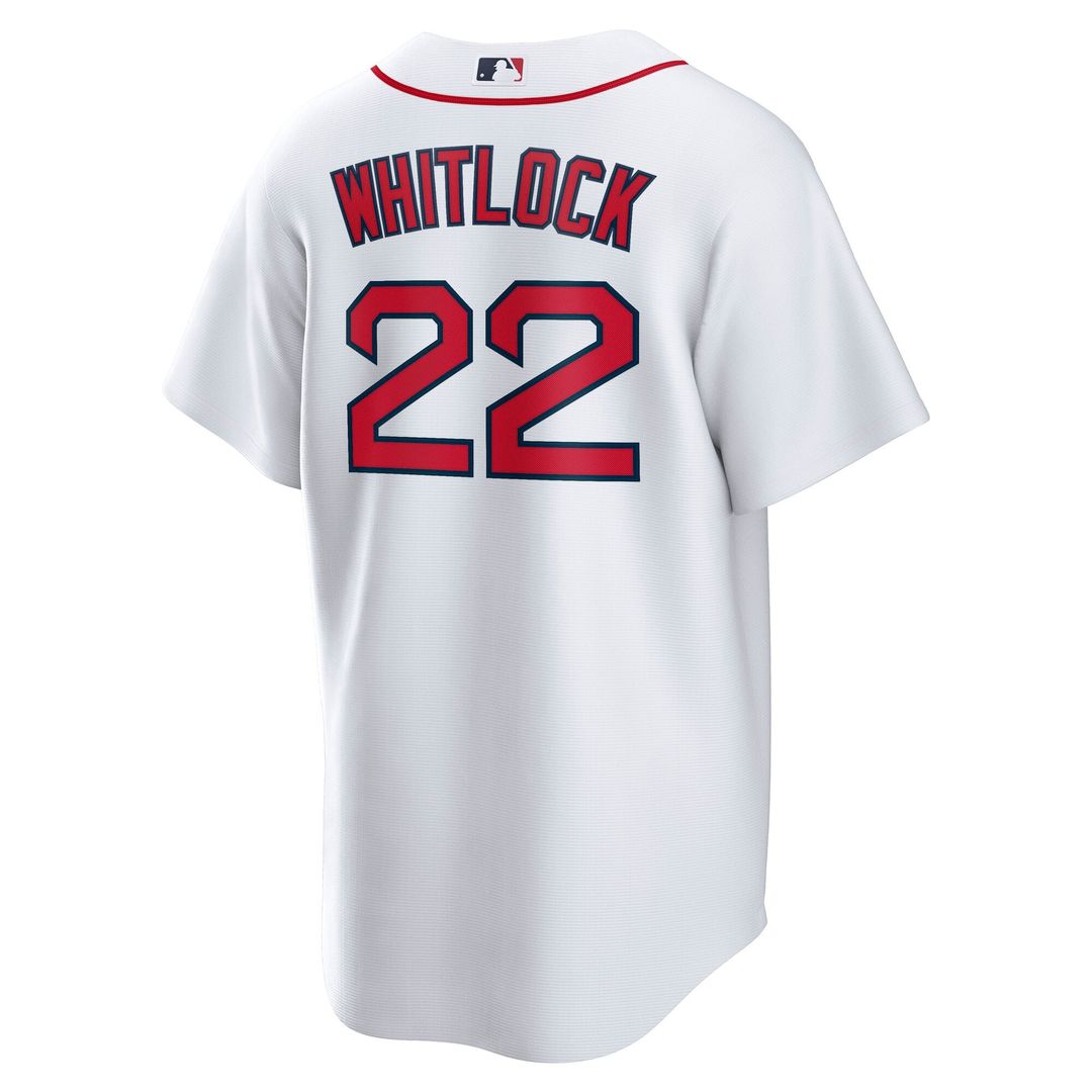Boston Red Sox Garrett Whitlock Nike White Home Replica Jersey product image 3, provided for visual reference and product