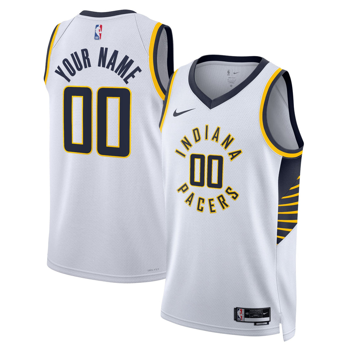 Indiana Pacers Nike Association Swingman Jersey - Custom - Unisex product image 1, provided for visual reference and product