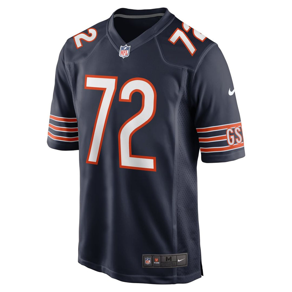 Chicago Bears Kiran Amegadjie Nike Navy Game Jersey product image 2, provided for visual reference and product detail review
