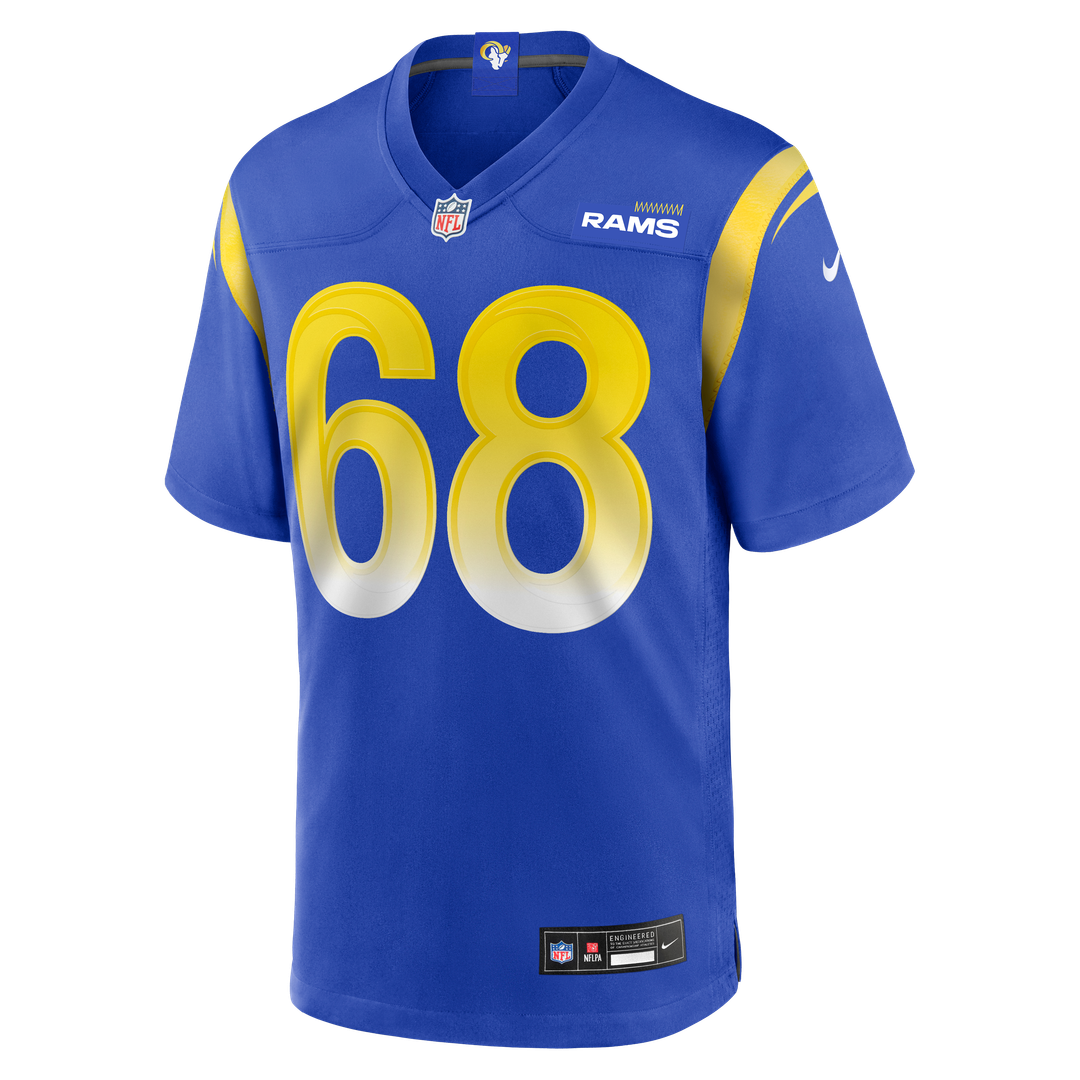 Los Angeles Rams David Quessenberry Nike Royal Team Game Jersey product image 2, provided for visual reference and product