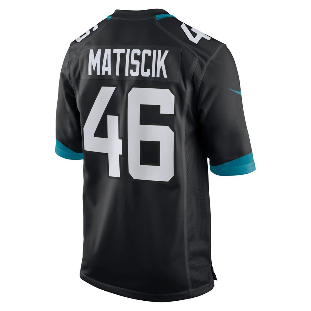 Jacksonville Jaguars Ross Matiscik Nike Teal Game Jersey product image 19, provided for visual reference and product detail