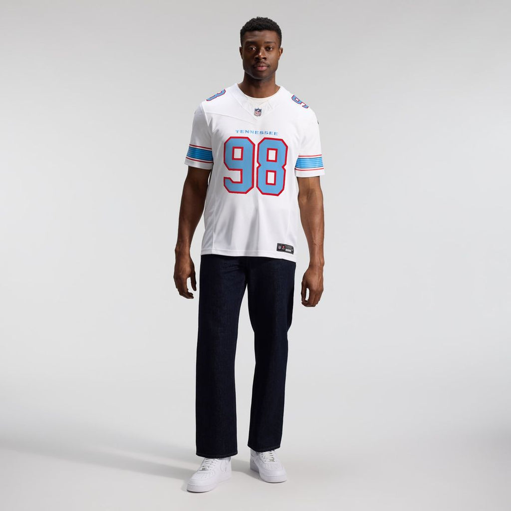 Tennessee Titans Jeffery Simmons Nike Light Blue Team Vapor F.U.S.E. Stitched Limited Jersey product image 32, provided for
