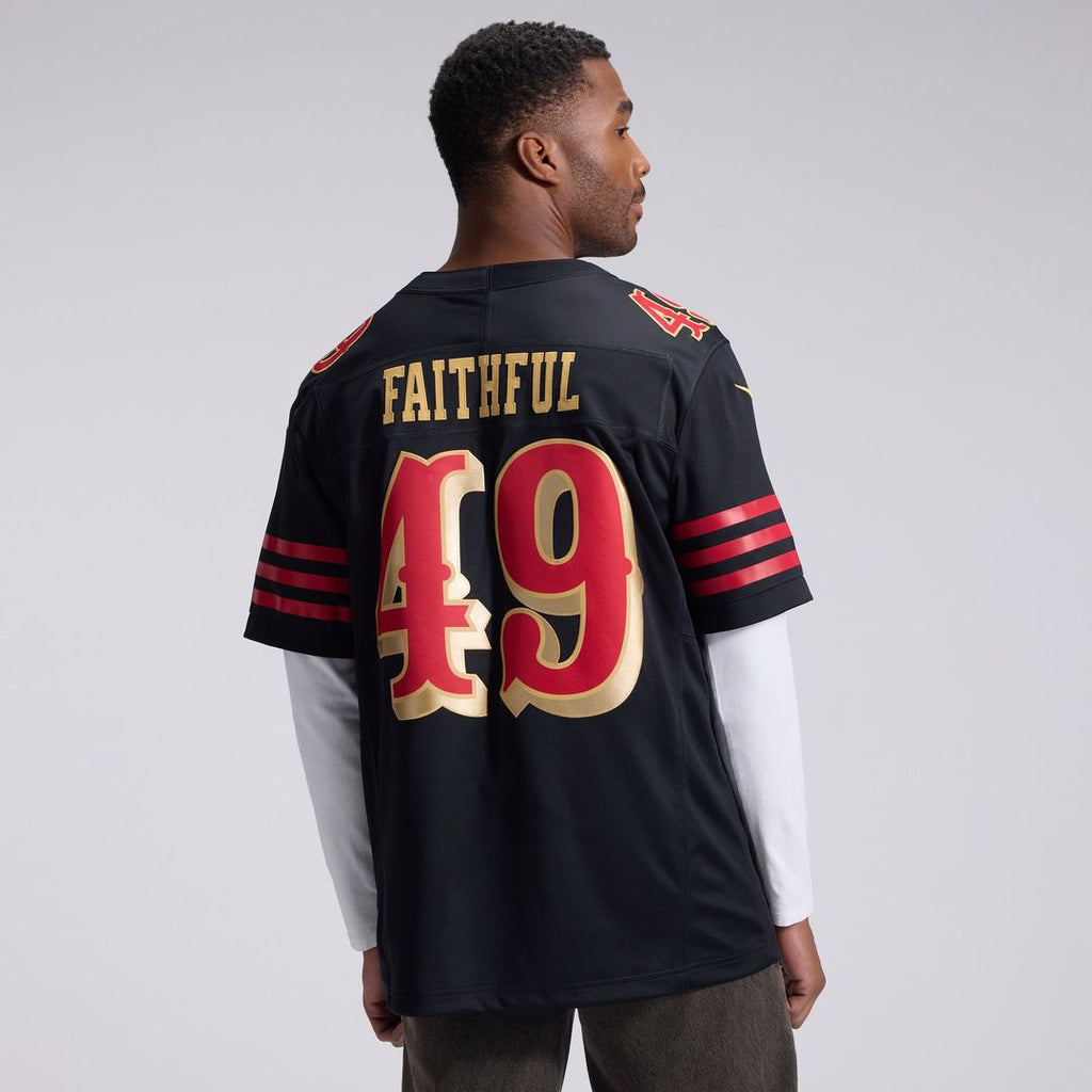 San Francisco 49ers The Faithful Nike Black Rivalries Collection Stitched Limited Jersey product image 3, provided for