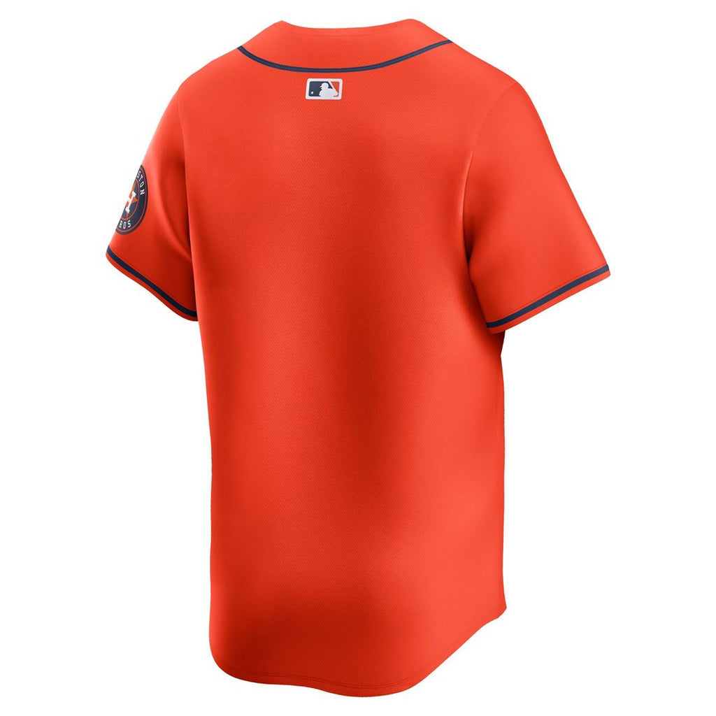 Houston Astros Nike Orange Alternate Limited Jersey product image 3, provided for visual reference and product detail review