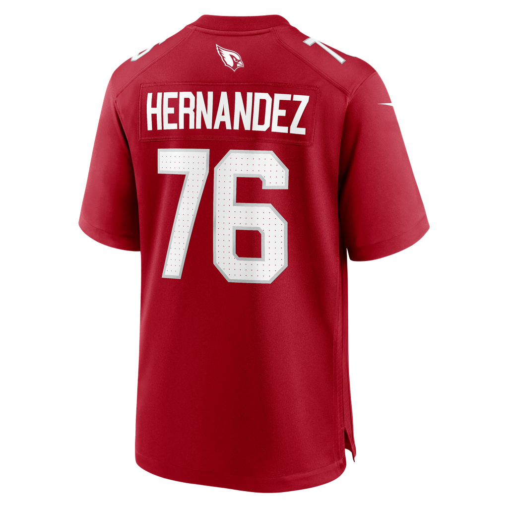 Arizona Cardinals Will Hernandez Nike Cardinal Team Game Jersey product image 3, provided for visual reference and product