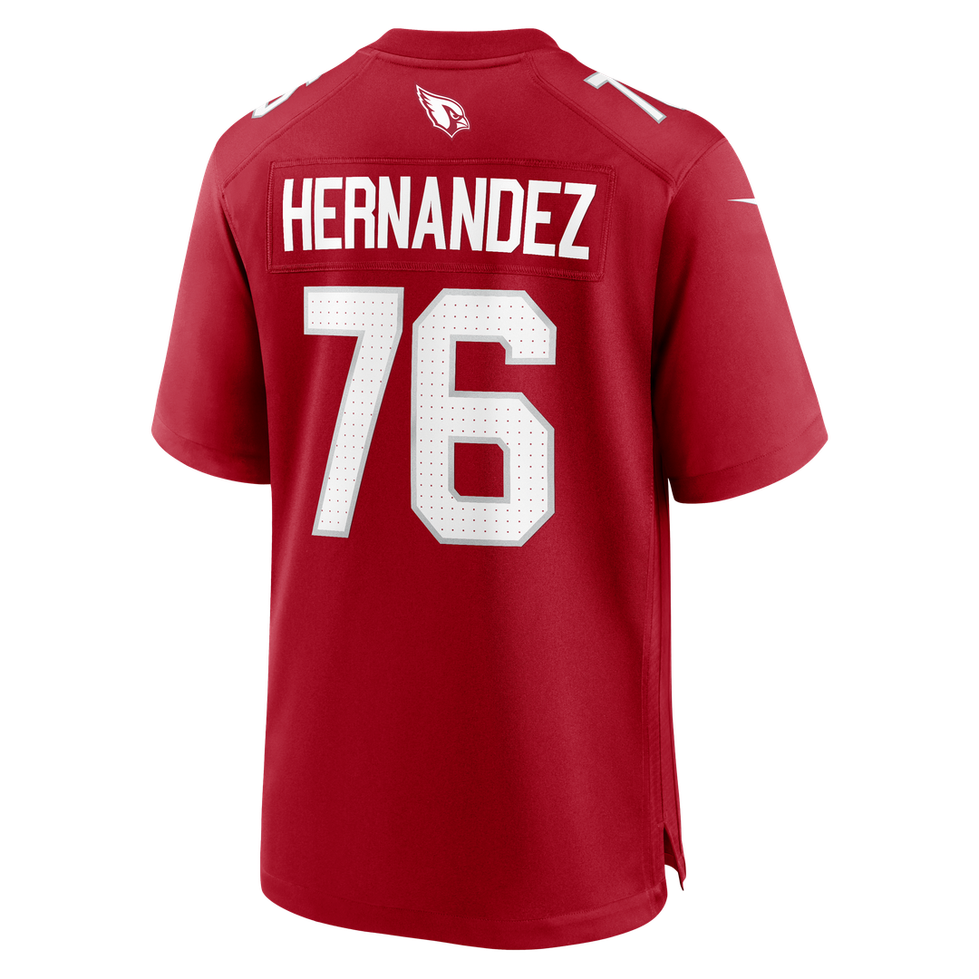 Arizona Cardinals Will Hernandez Nike Cardinal Team Game Jersey product image 3, provided for visual reference and product