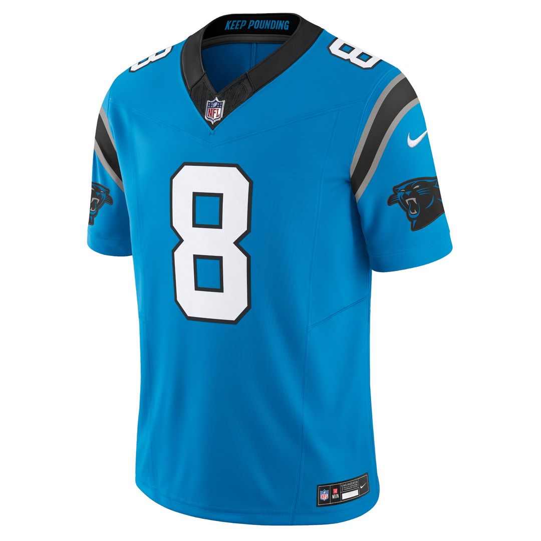 Carolina Panthers Jaycee Horn Nike Blue Vapor F.U.S.E. Limited Jersey product image 2, provided for visual reference and