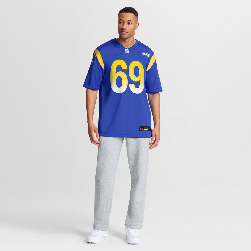 Los Angeles Rams Kevin Dotson Nike Royal Game Jersey product image 7, provided for visual reference and product detail review