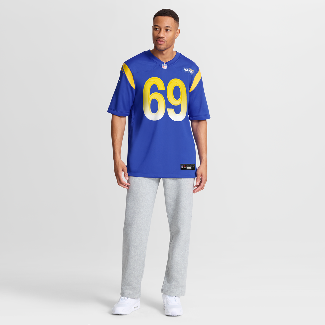 Los Angeles Rams Kevin Dotson Nike Royal Game Jersey product image 7, provided for visual reference and product detail review