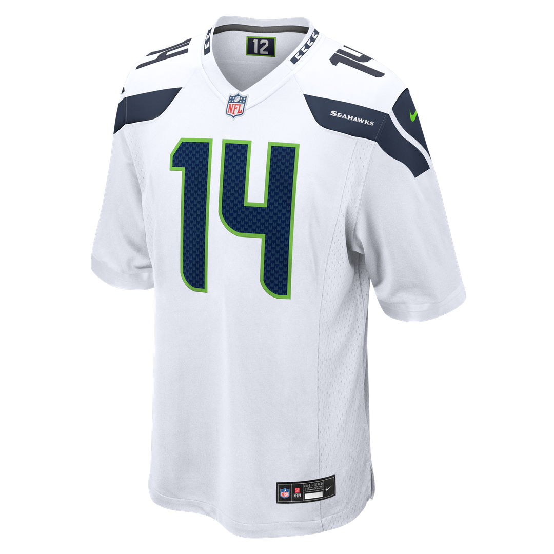 Seattle Seahawks Sam Darnold Nike White Game Jersey product image 2, provided for visual reference and product detail review