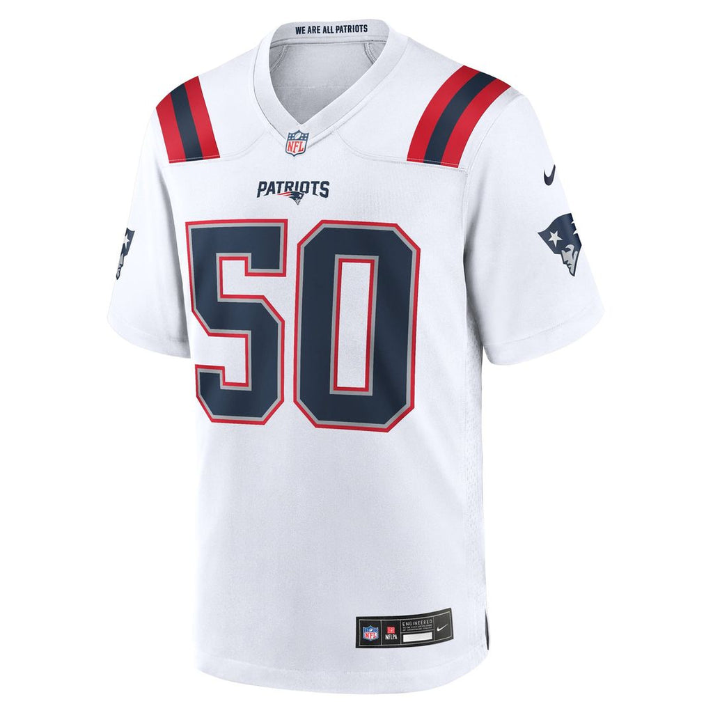 New England Patriots Mike Vrabel Nike White Retired Player Game Jersey product image 2, provided for visual reference and