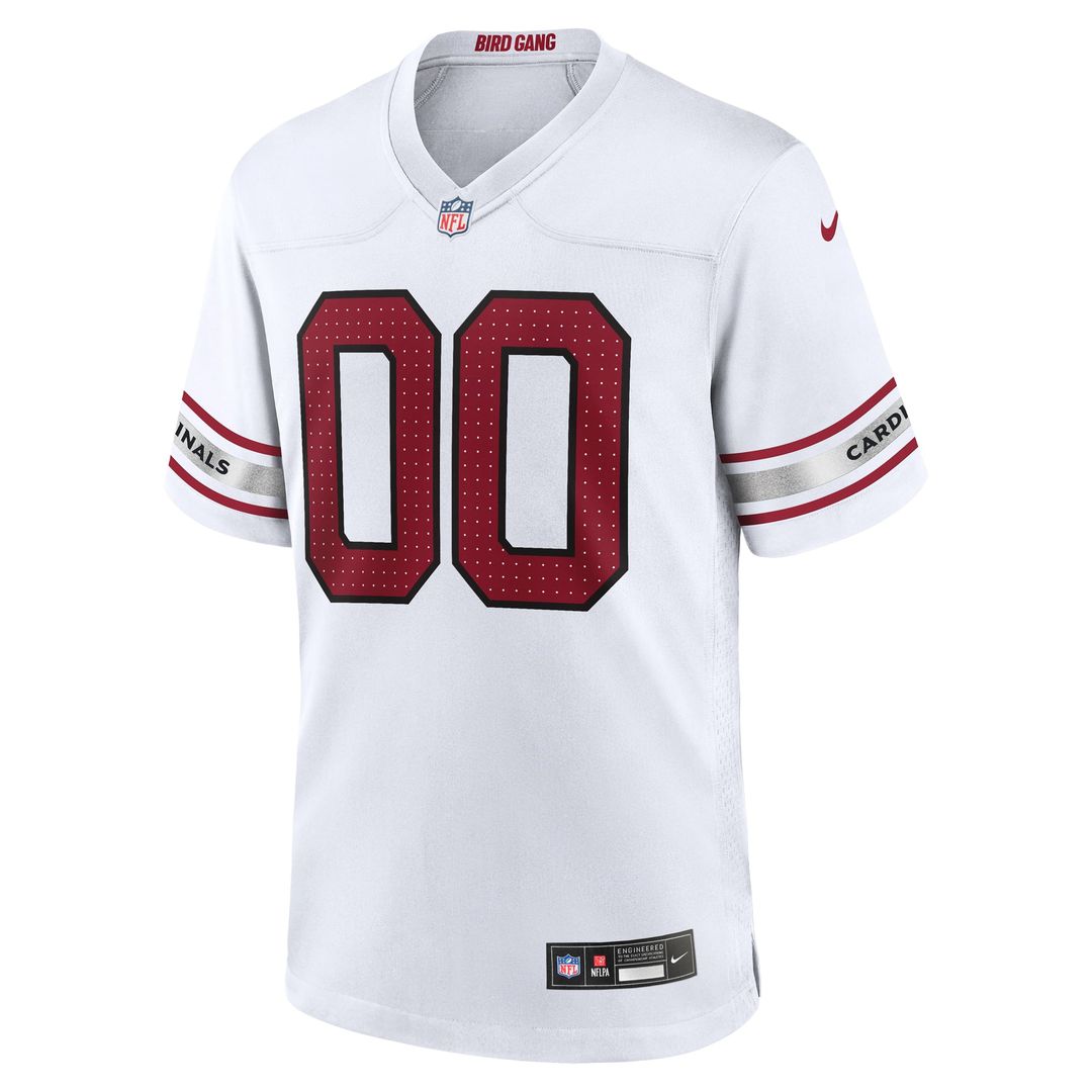 Arizona Cardinals Nike White Custom Game Jersey product image 2, provided for visual reference and product detail review