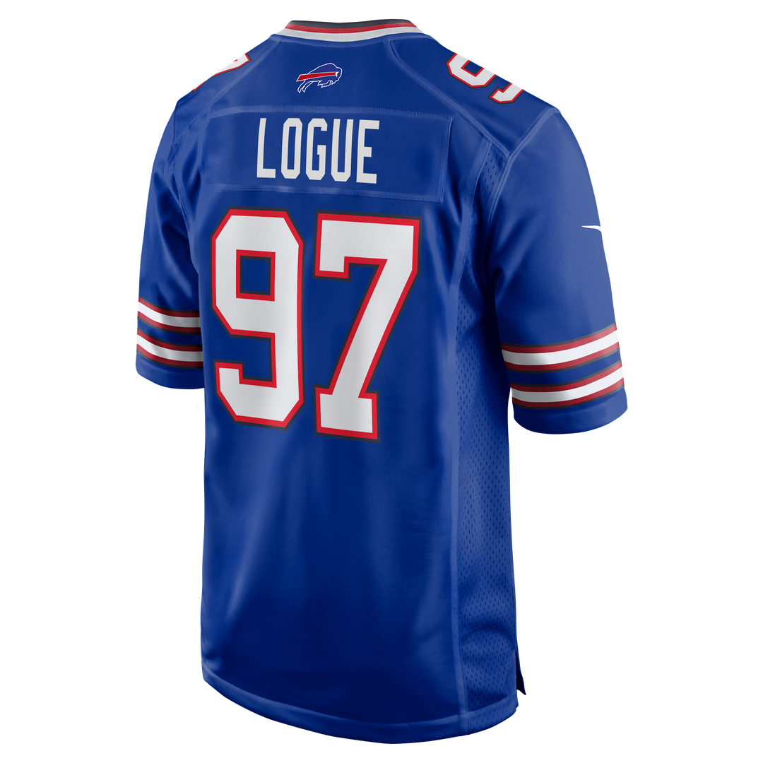 Buffalo Bills Zion Logue Nike Royal Team Game Jersey product image 3, provided for visual reference and product detail review