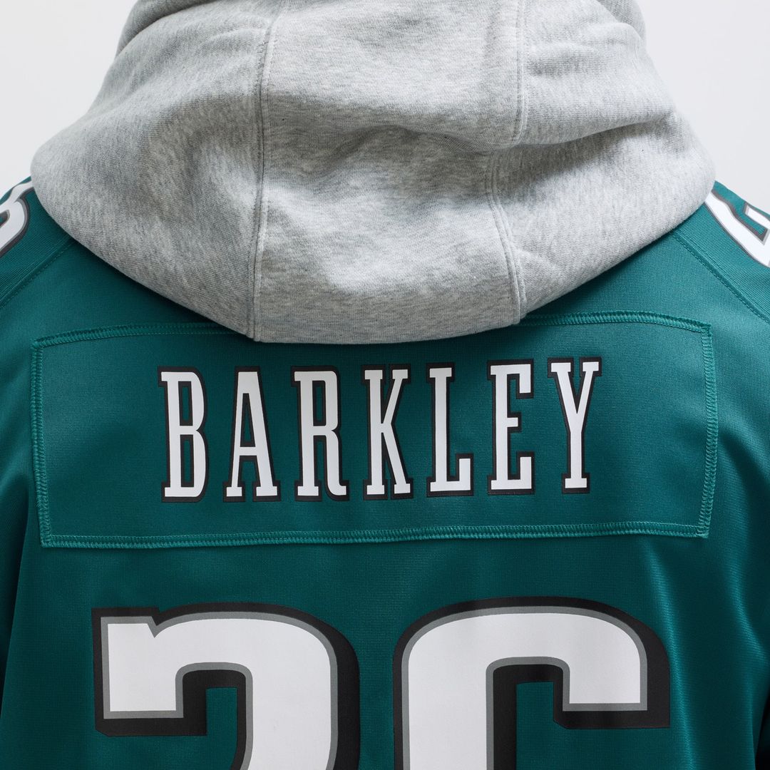Philadelphia Eagles Saquon Barkley Nike Midnight Green Game Player Jersey product image 8, provided for visual reference and