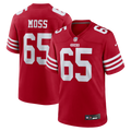 San Francisco 49ers Drew Moss Nike Scarlet Team Game Jersey product image 1, provided for visual reference and product