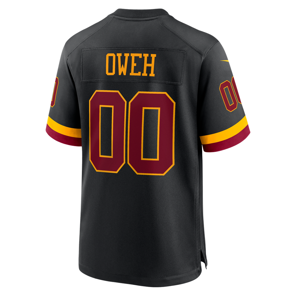 Washington Commanders Odafe Oweh Nike Black Hail Raiser Alternate Game Jersey product image 3, provided for visual reference