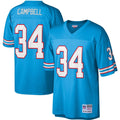 Houston Oilers Earl Campbell Mitchell & Ness Light Blue Legacy Replica Jersey product image 1, provided for visual reference
