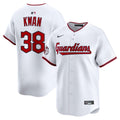 Cleveland Guardians Steven Kwan Nike White Home Limited Player Jersey product image 1, provided for visual reference and