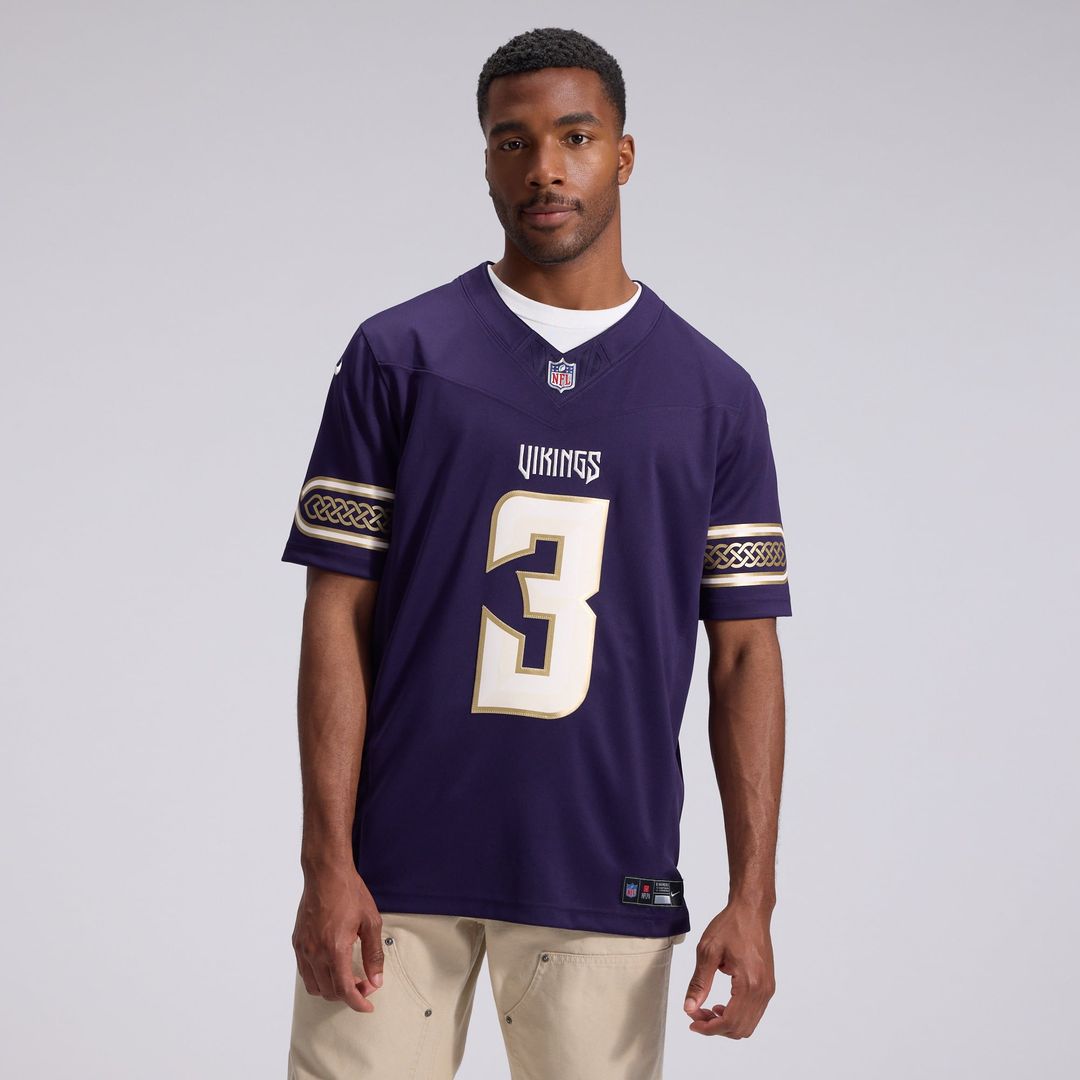 Minnesota Vikings Jordan Addison Nike Purple 2026 Rivalries Collection Stitched Limited Jersey product image 2, provided for