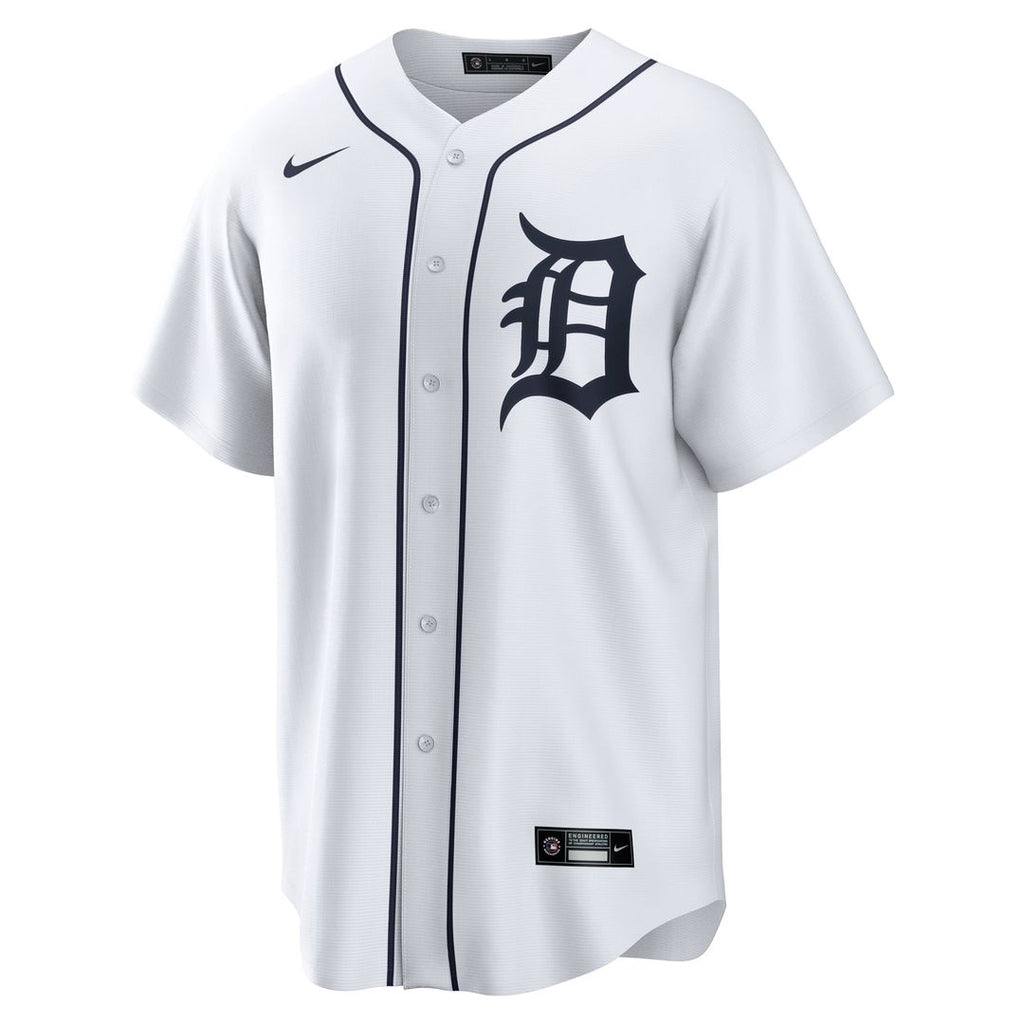Detroit Tigers Kerry Carpenter Nike White Home Replica Jersey product image 2, provided for visual reference and product