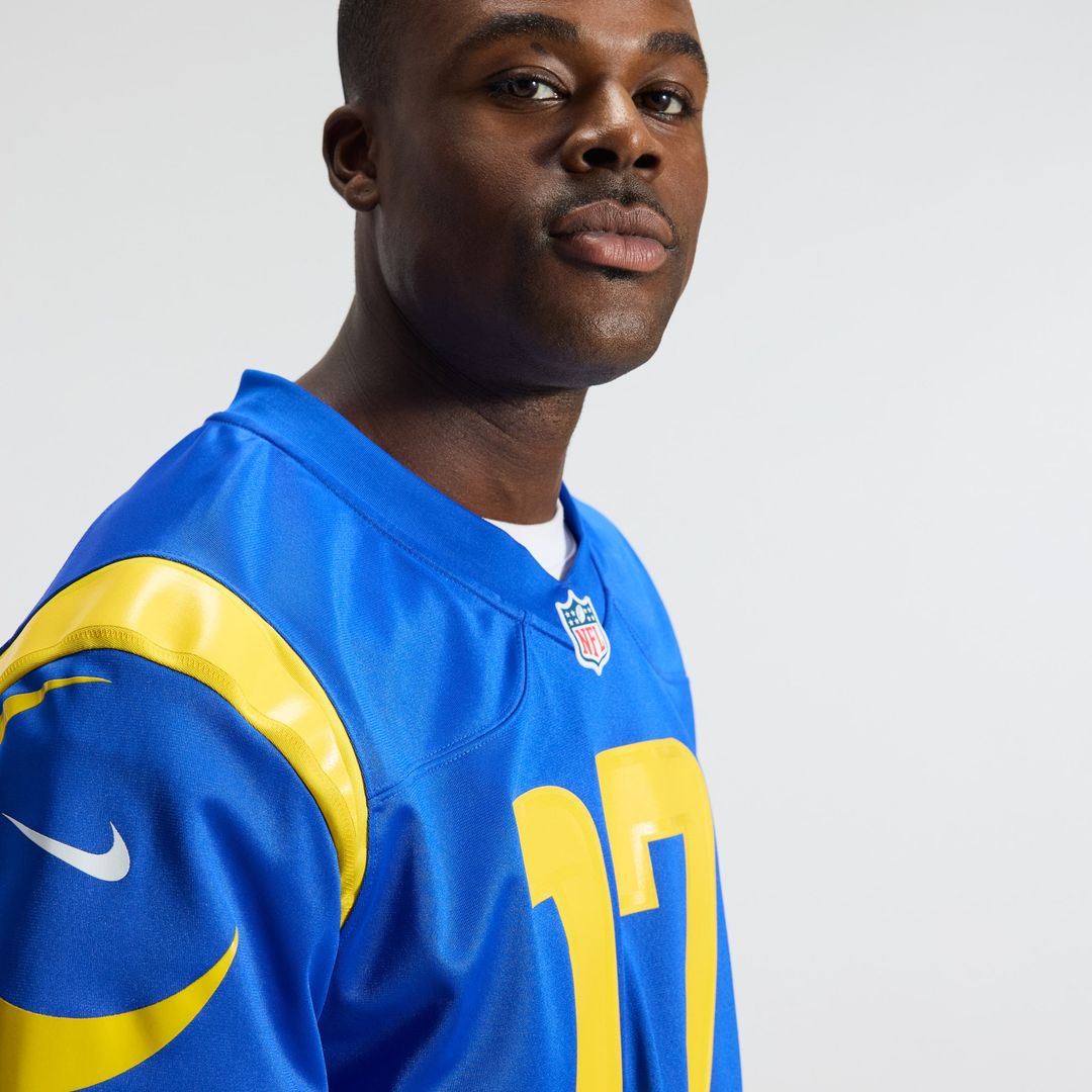 Los Angeles Rams Davante Adams Nike Royal Team Game Player Jersey product image 9, provided for visual reference and product