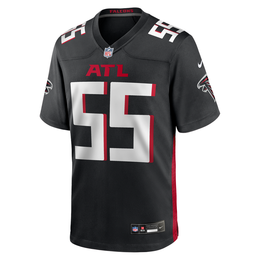 Atlanta Falcons John Abraham Nike Black Game Retired Player Jersey product image 2, provided for visual reference and