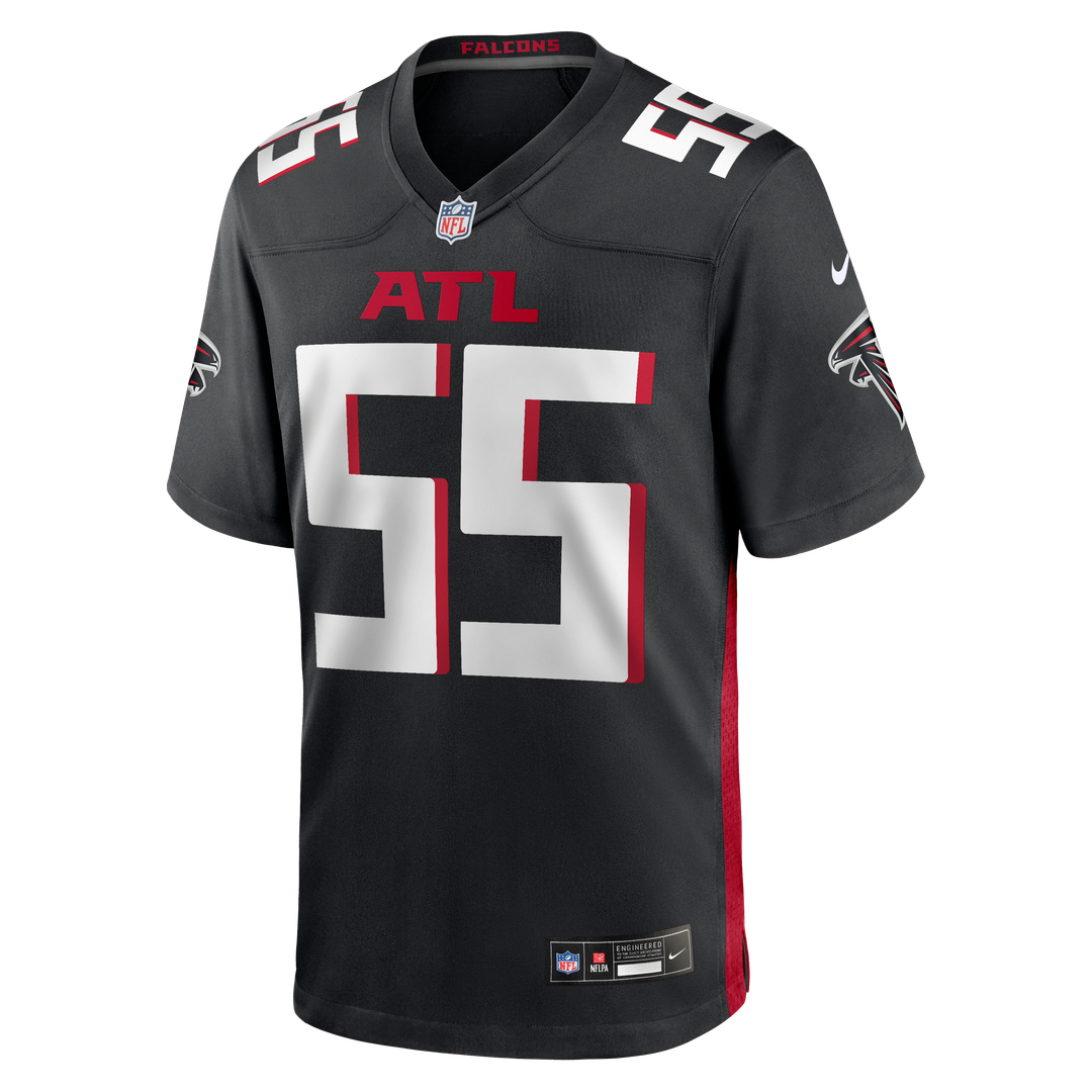 Atlanta Falcons John Abraham Nike Black Game Retired Player Jersey product image 2, provided for visual reference and