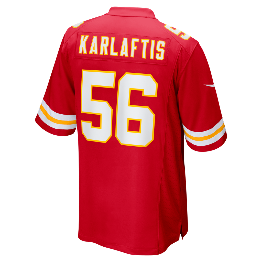 Kansas City Chiefs George Karlaftis Nike Red Player Game Jersey product image 3, provided for visual reference and product