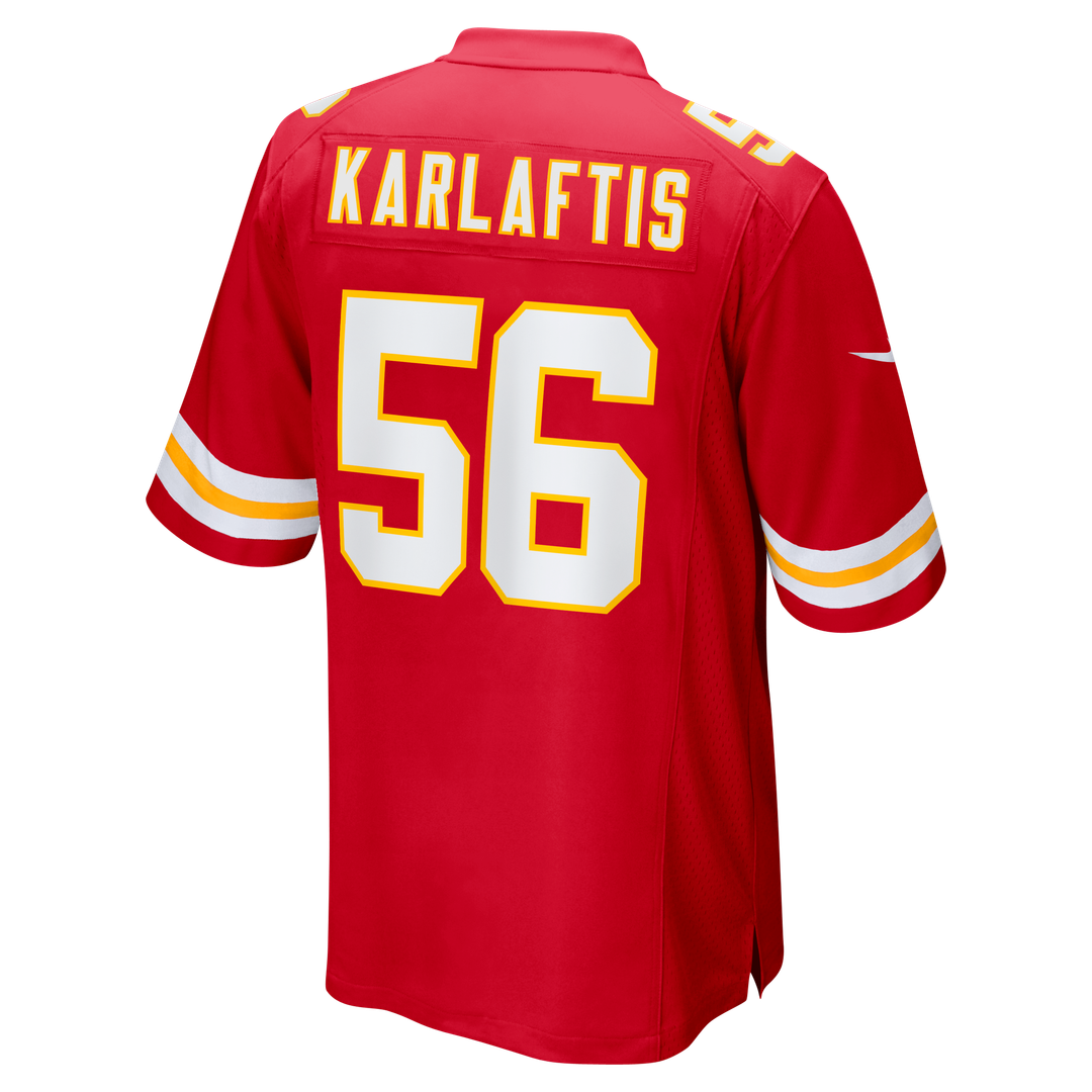 Kansas City Chiefs George Karlaftis Nike Red Player Game Jersey product image 3, provided for visual reference and product