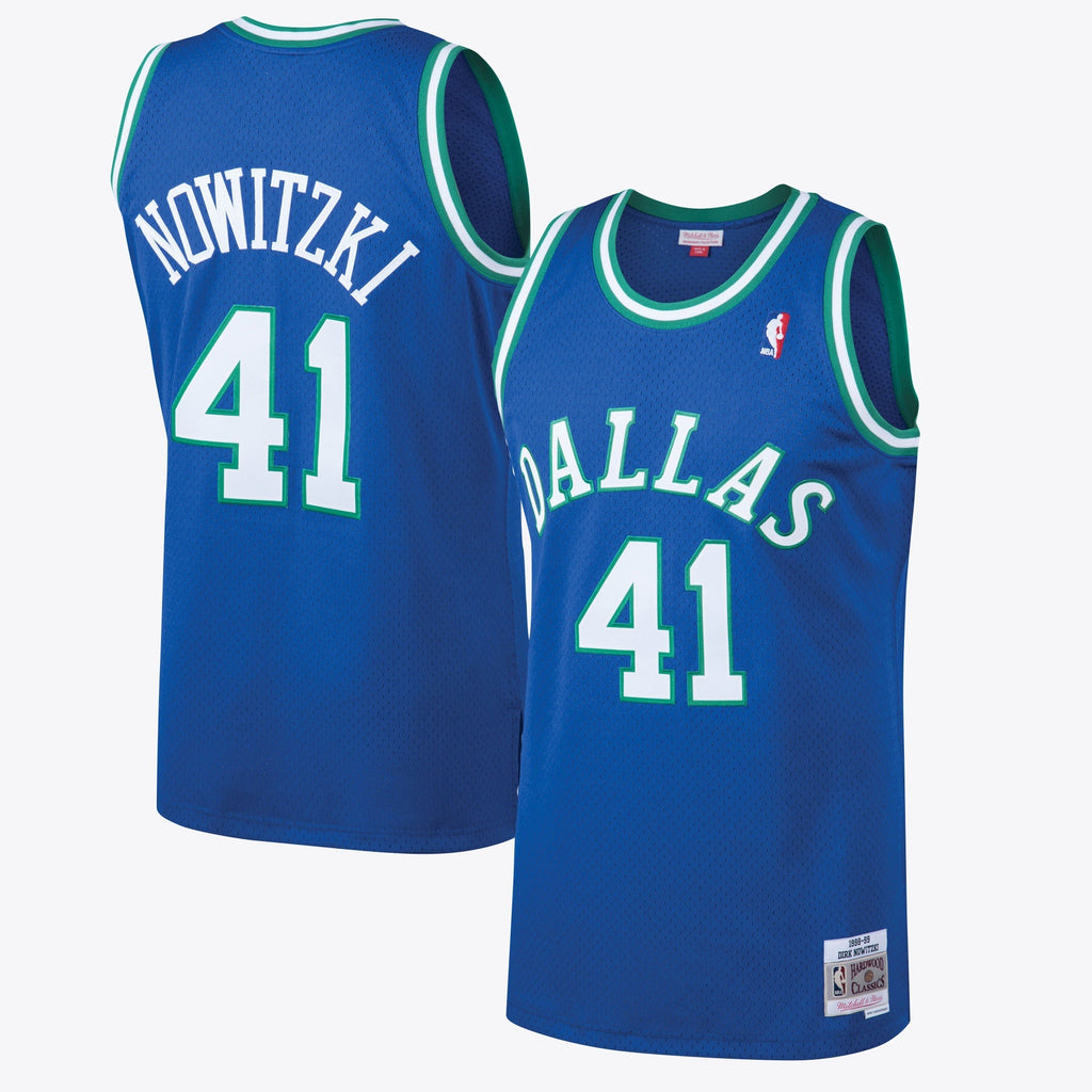 Dallas Mavericks Dirk Nowitzki 1998 Hardwood Classics Road Swingman Jersey By Mitchell & Ness - Royal product image 1,