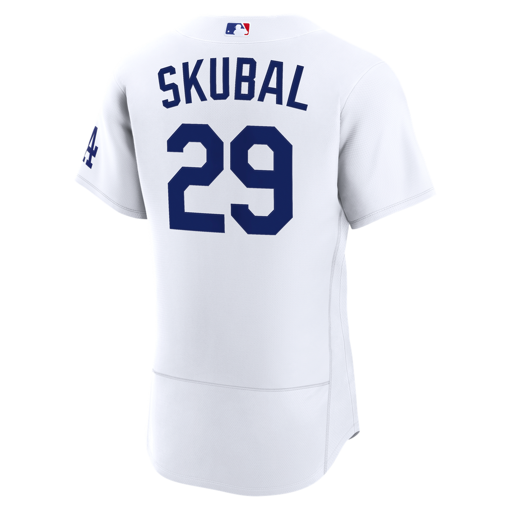 Los Angeles Dodgers Tarik Skubal Nike White Home Authentic Jersey product image 3, provided for visual reference and product