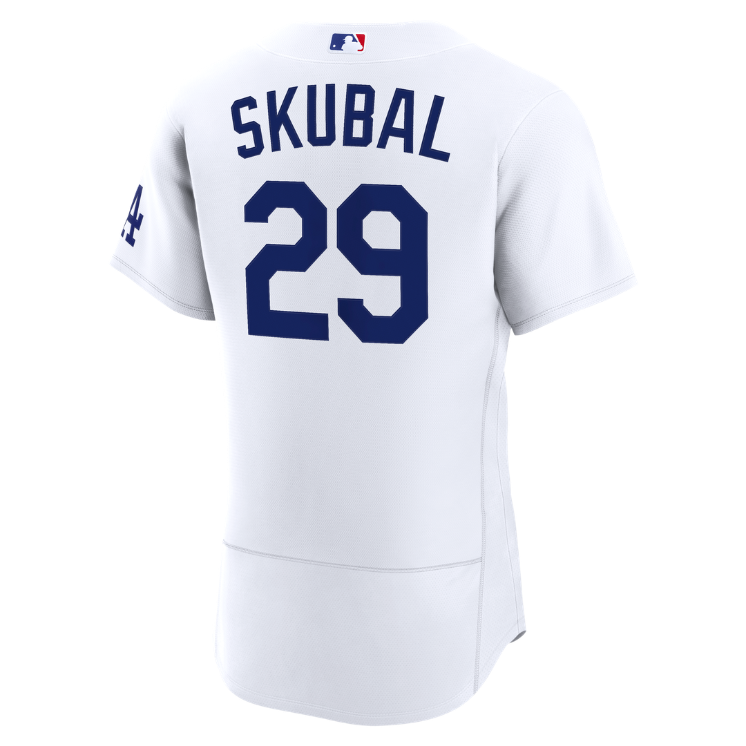 Los Angeles Dodgers Tarik Skubal Nike White Home Authentic Jersey product image 3, provided for visual reference and product
