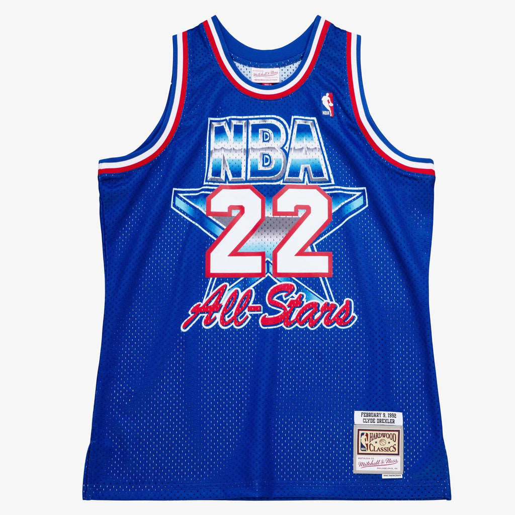 NBA Mitchell & Ness Clyde Drexler 1992 All-Star West Authentic Jersey - Royal Blue product image 3, provided for visual