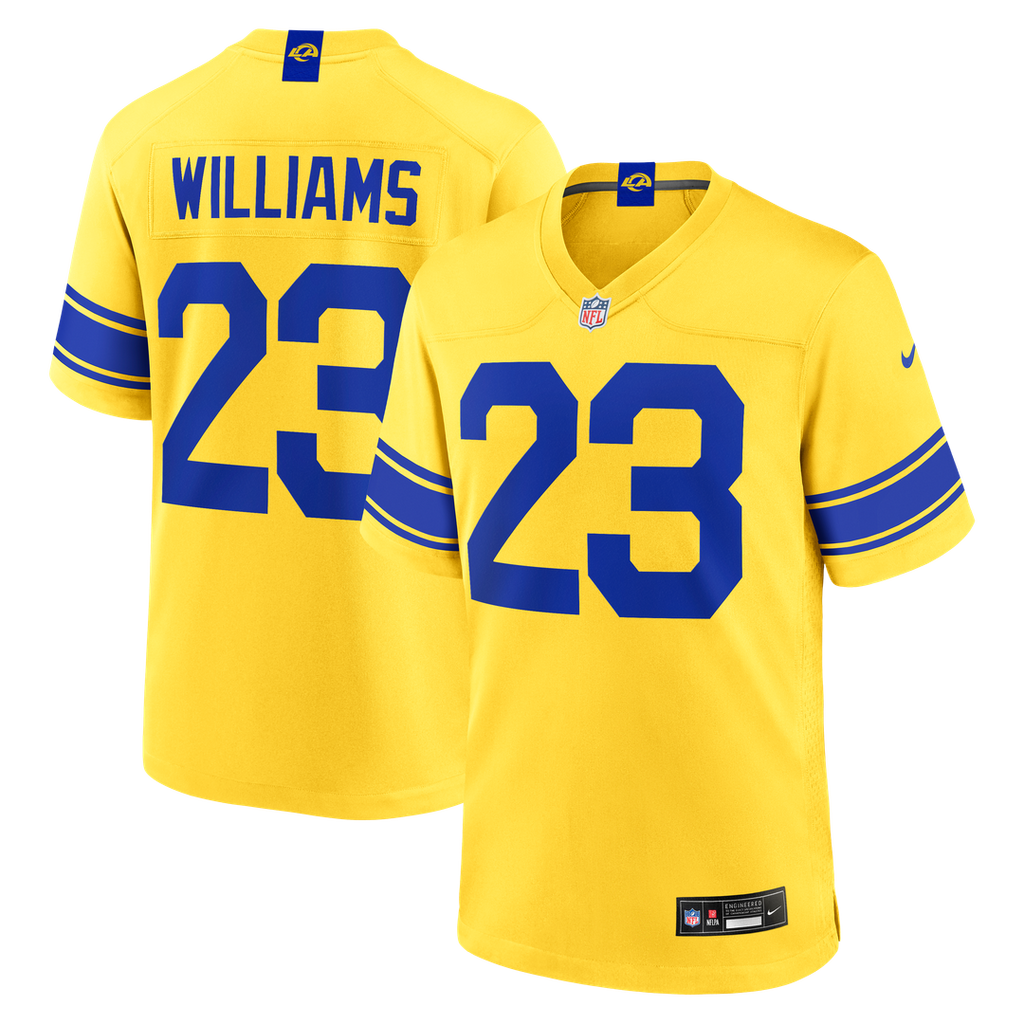 Los Angeles Rams Kyren Williams Nike White White Game Player Jersey product image 14, provided for visual reference and
