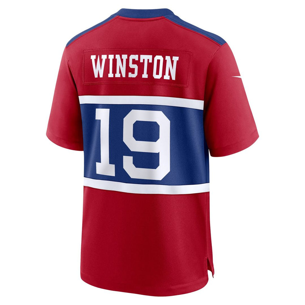 New York Giants Jameis Winston Nike Century Red Alternate Game Jersey product image 9, provided for visual reference and