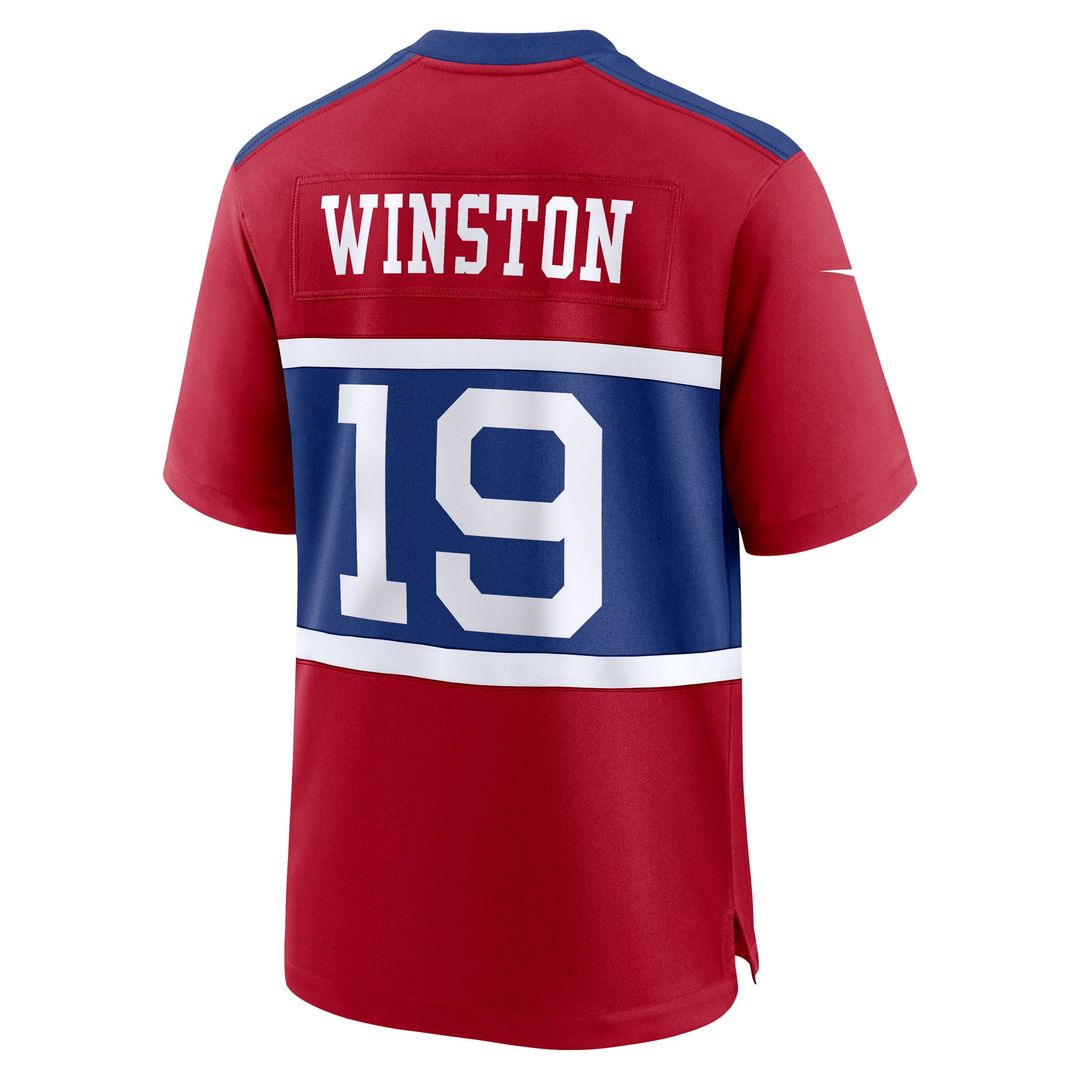 New York Giants Jameis Winston Nike White Game Jersey product image 9, provided for visual reference and product detail