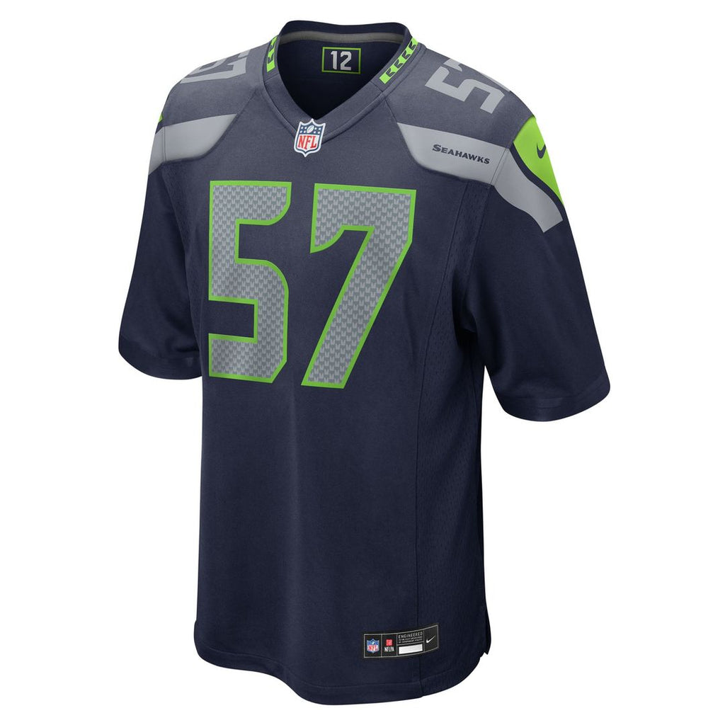 Seattle Seahawks Connor O'Toole Nike College Navy Team Game Jersey product image 2, provided for visual reference and