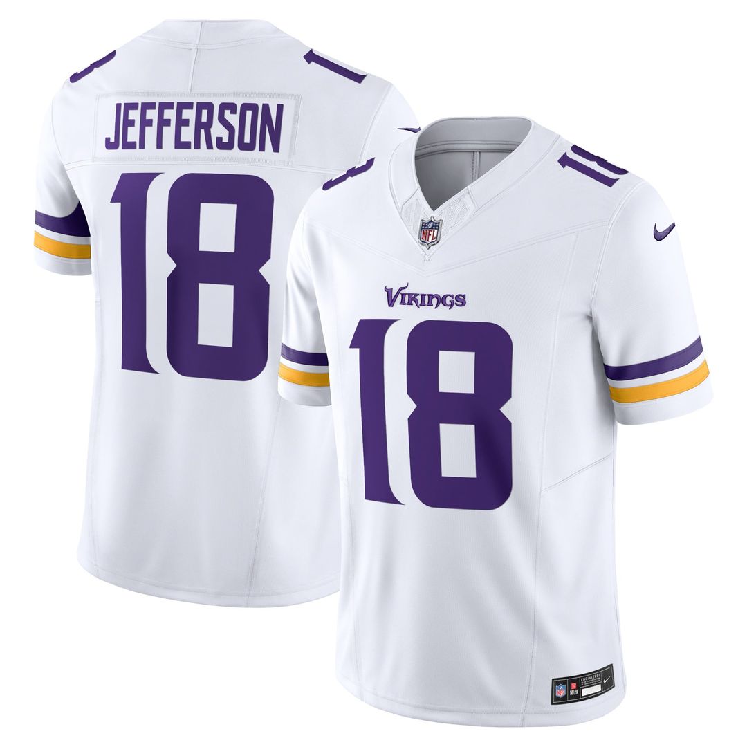 Minnesota Vikings Justin Jefferson Nike Purple Vapor F.U.S.E. Limited Jersey product image 7, provided for visual reference