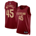 Cleveland Cavaliers Nike Icon Edition Swingman Jersey - Maroon - Donovan Mitchell - Unisex product image 1, provided for