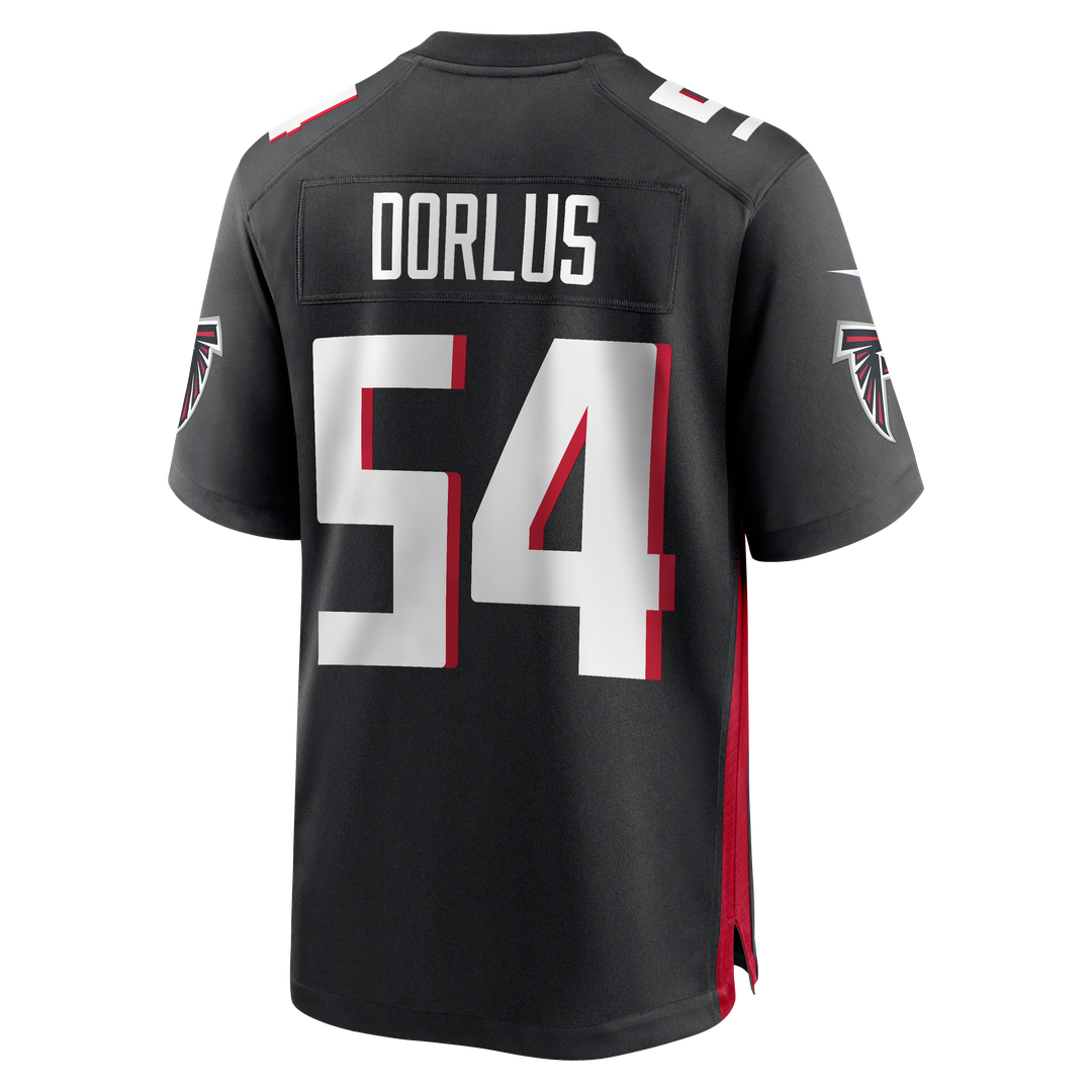 Atlanta Falcons Brandon Dorlus Nike Black Team Game Jersey product image 3, provided for visual reference and product detail