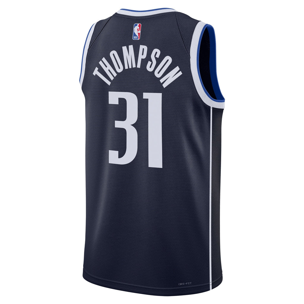 Dallas Mavericks Jordan Brand Statement Edition Swingman Jersey - Navy - Klay Thompson - Unisex product image 4, provided